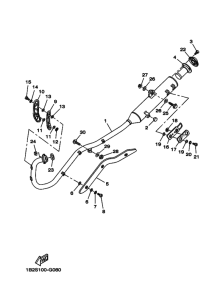 TTR125LE Выхлоп