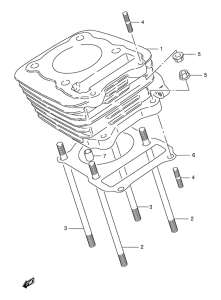 DR125 Цилиндр