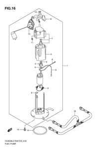 DL650 (ABS) Топливный насос