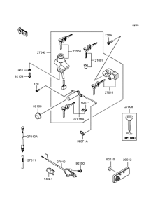 ZR1100 Замок зажигания