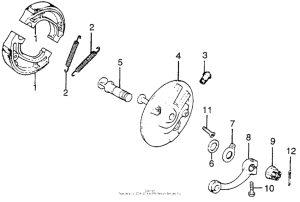 CR125 Передний тормоз
