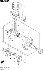 RV200 Коленвал
