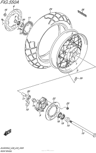 DL650X (ABS) Переднее колесо