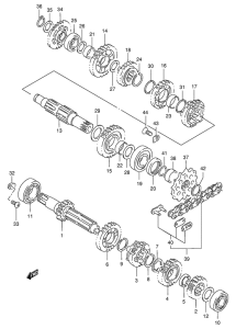 RM250 Трансмиссия