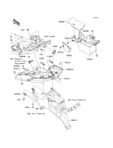 KLE650 Заднее крыло