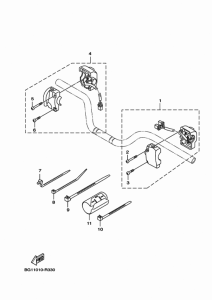 YW125 Handle switch & lever