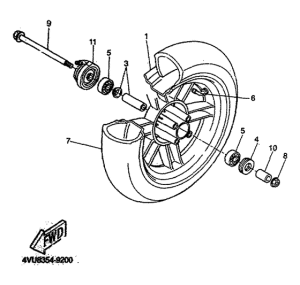 CW50 Переднее колесо