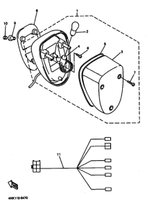 XVZ13LT XVZ13LTJ Taillight unit ass`y