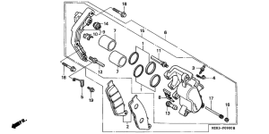 NV400 Передний суппорт
