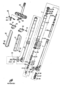TT600S Передняя вилка