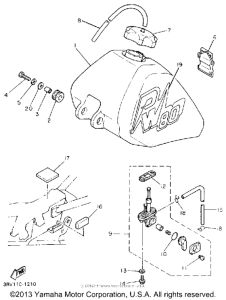 PW80D Топливный бак