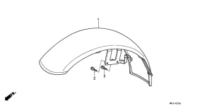 VT600C Переднее крыло