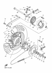 XV250 Переднее колесо