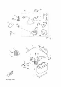 YP400R Электрика 1