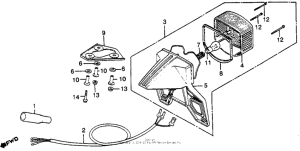 XL500S Xl500s taillight 79-81