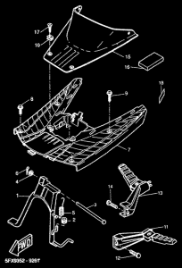 CW50RS Stand. footrest