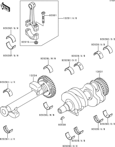 EN500 Коленвал