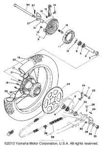 DT175G Переднее колесо