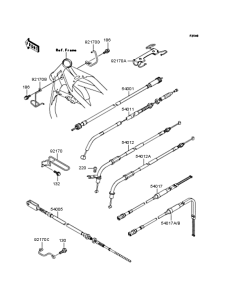 VN250 Тросы управления
