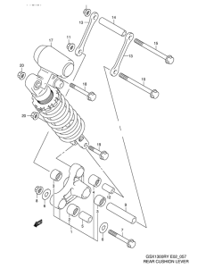 GSX1300R Втулки заднего рычага