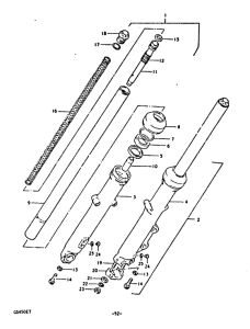 GS450 Вилка передней оси