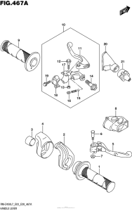 RM-Z450 Рулевые переключатели