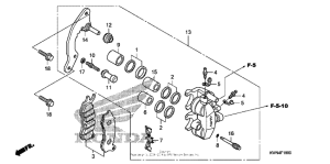 PCX125 Передний суппорт