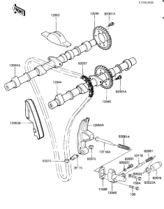 KZ1100 Camshafts / chain / tensioner