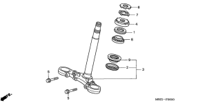 CB600F Траверса нижняя