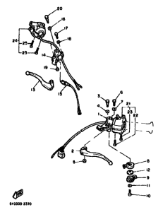 XT550 Handle switch. lever