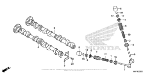  Распределительный вал и клапана