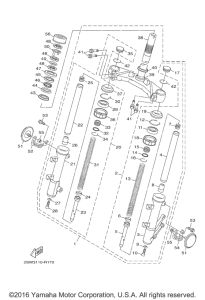 XC155 Передняя вилка