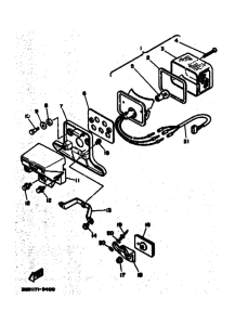 TDR250 TDR250A Taillight unit ass`y