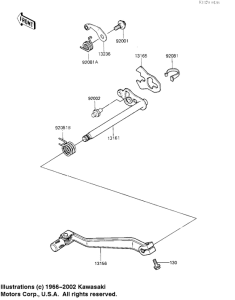 KL250 Переключатель передач