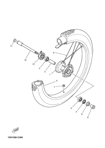  Переднее колесо