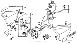VF700C Side cover 85-86