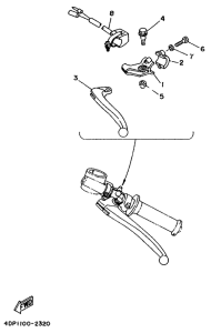 TZ250 Handle switch. lever