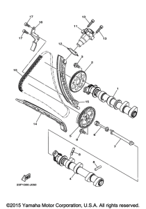 XT1200Z Цепь механизма газораспределения