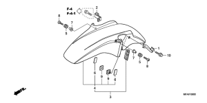 CBF1000S Переднее крыло