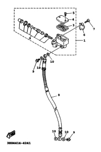 XC125 Главный тормозной цилиндр