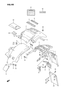DR650 Заднее крыло