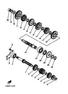 DT50LC Мост ведущий комплект