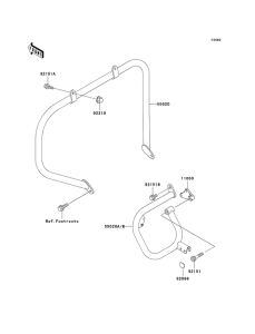 VN1500 Engine low cover assy zincated