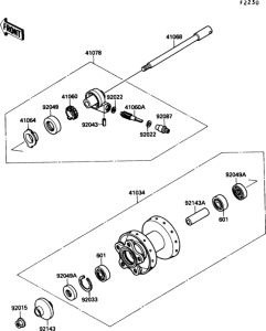 VN1500 Переднее колесо