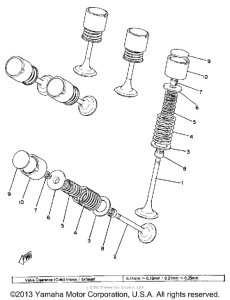 XS850SH Клапана