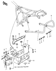 KZ250 Ящик аккумуляторной батареи