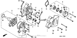 VFR800 Крышка картера левая