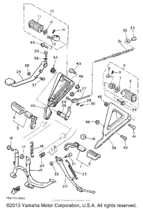 XJ650LK Подножки