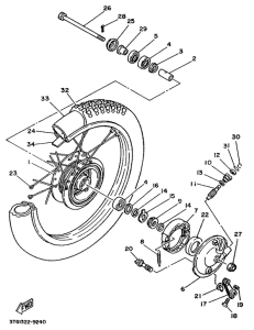 DT50MX Переднее колесо