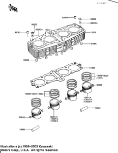 KZ1000 Cylinder / pistons